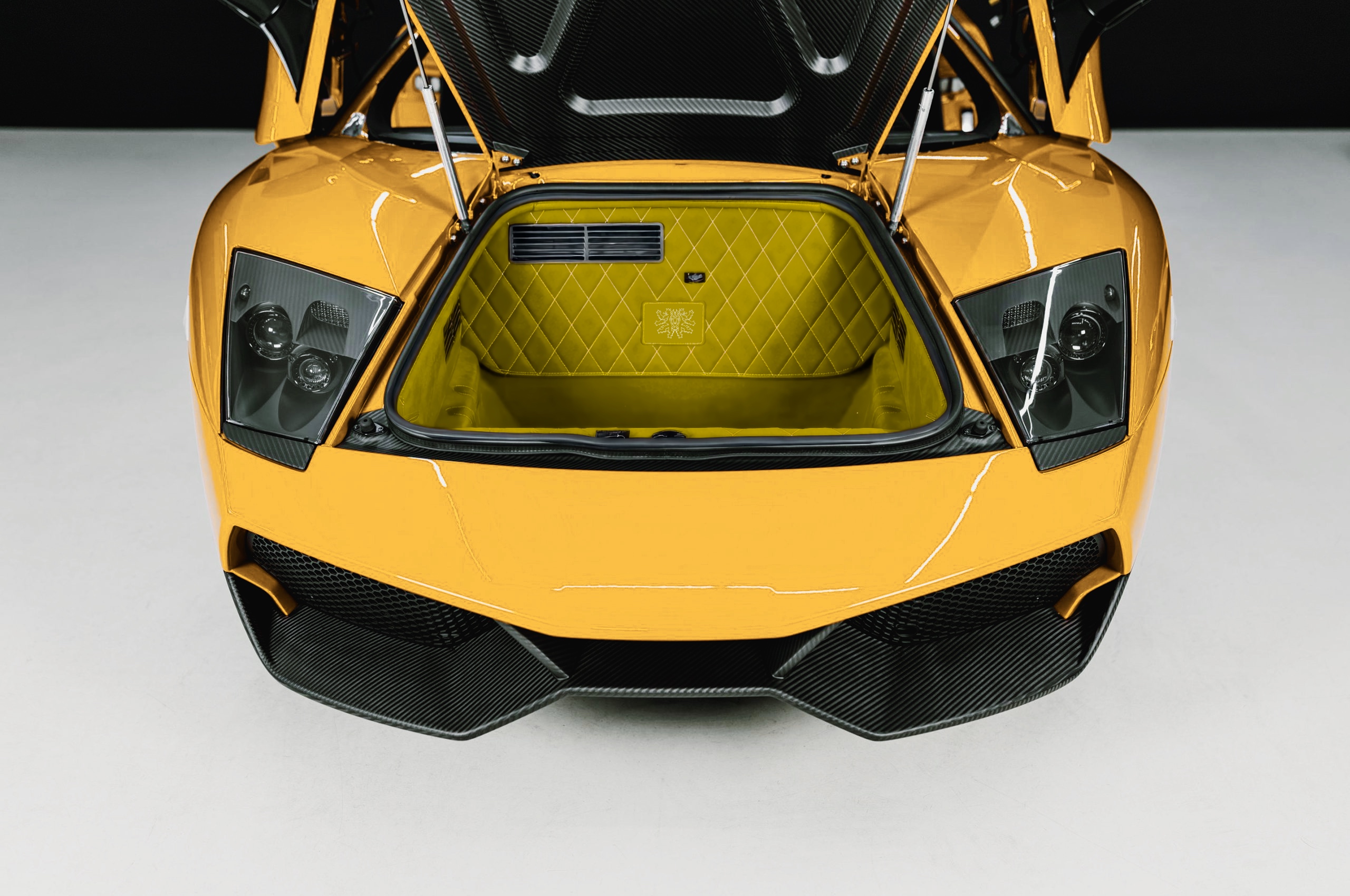 Lamborghini Murcielago 580 LP640 LP670 SV Super Veloce Front Luggage Compartment Tub Carbon Fiber and Leather