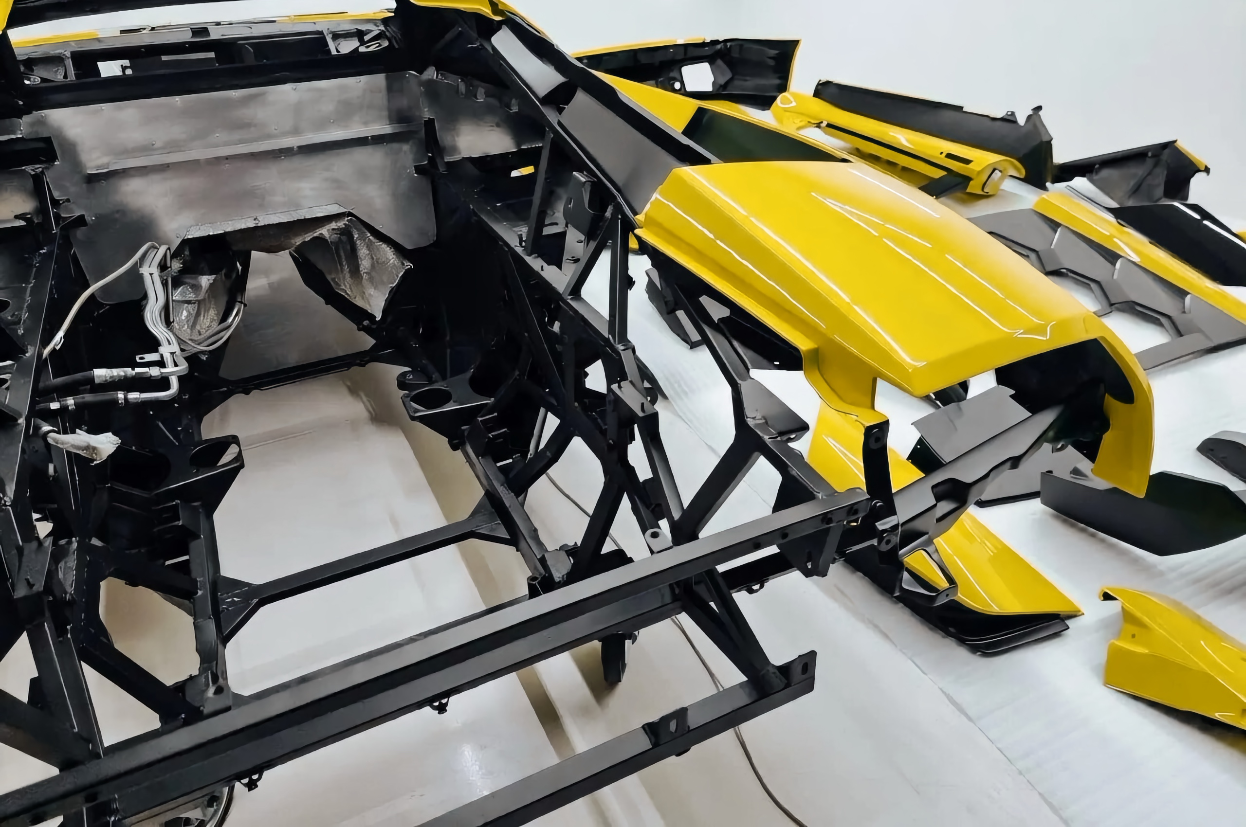 Lamborghini Murcielago SV Super Veloce LP670 Built in Progress with Carbon Fiber Body Kit