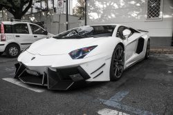 Aventador "SV-E" Carbon Fiber Front Bumper fits the OEM Lamborghini Coupe & Roadster