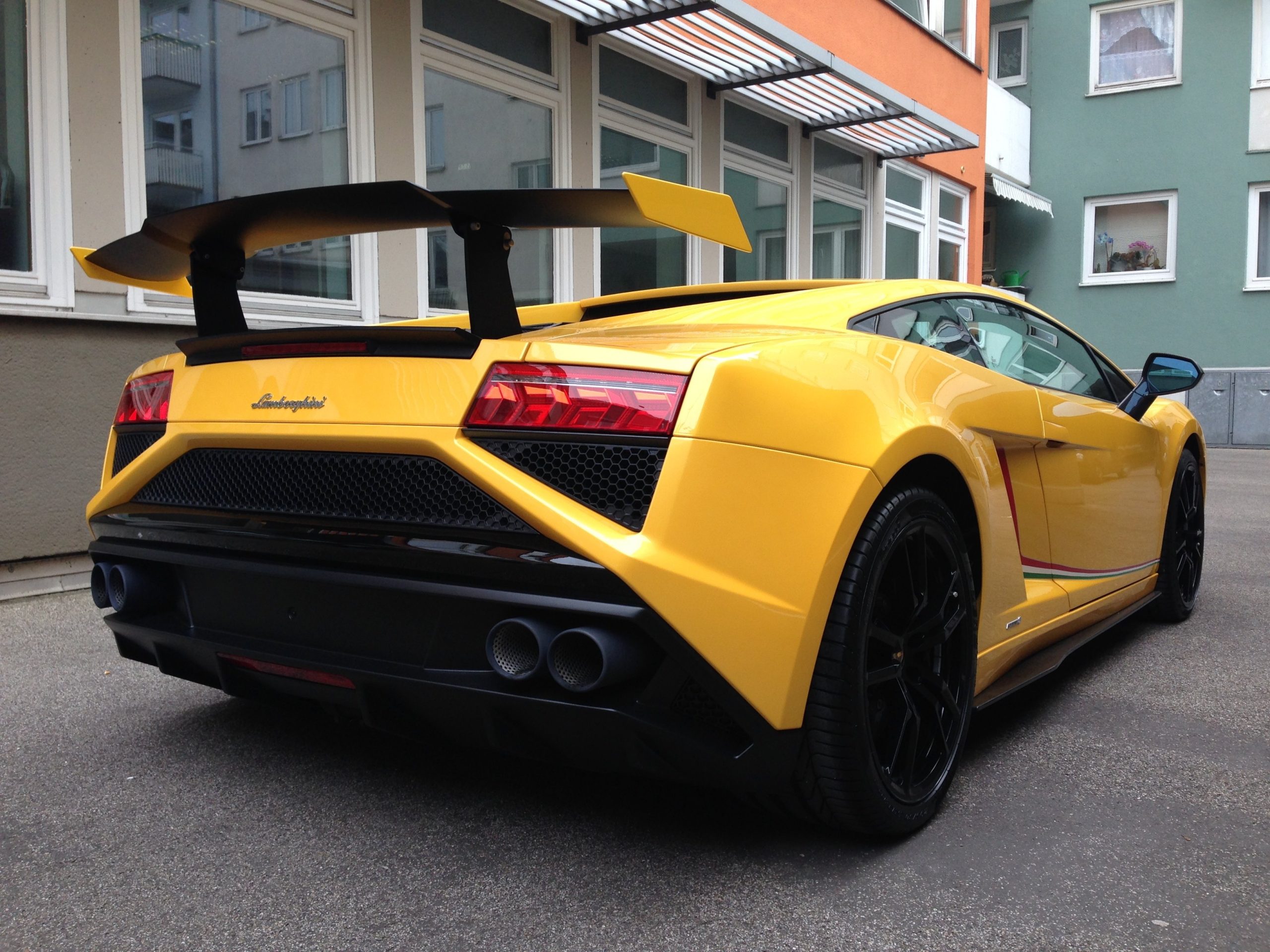 Carbon Fiber Rear Wing Spoiler & Bonnet "Supertrofeo E-GT" fits the OEM Lamborghini Gallardo Coupe & Spyder - Image 2
