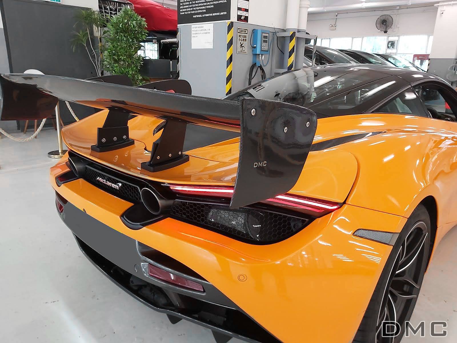 McLaren 720s : Forged Carbon Fiber Aero Kit: GT2 GT3 Track Car Spoiler: Cup  Car Goose Neck Wing: Fits the OEM Coupe & Spyder - DMC
