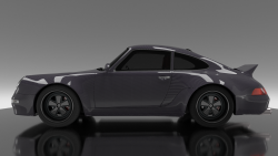 Porsche 993 OEM Style Side Skirts Carbon Fiber