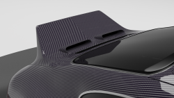 Porsche 993 OEM Style Duck Wing Spoiler Carbon Fiber