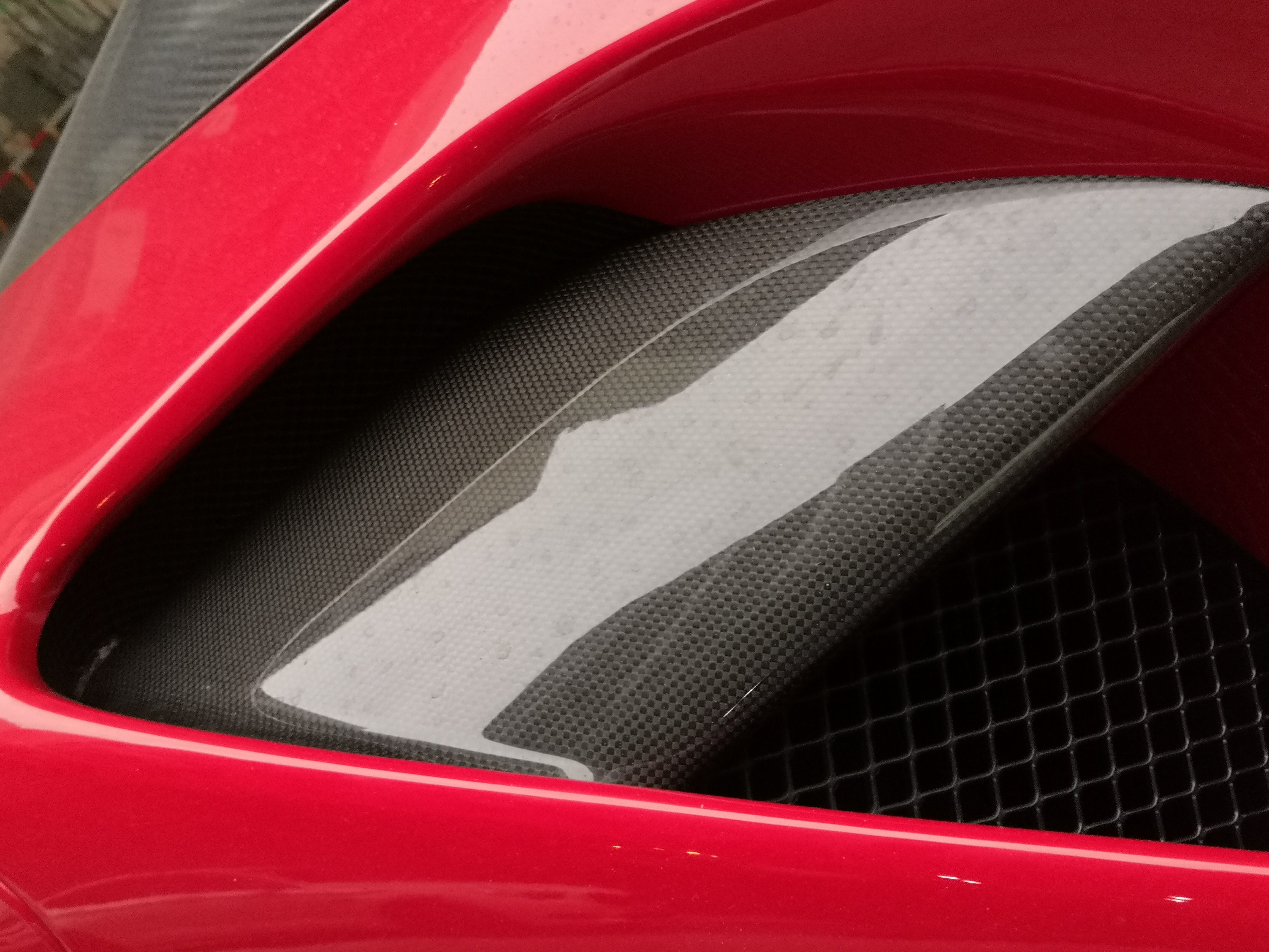 carbon Ferrari 488 GTB Spider active air intake vents flaps covers Carbon Fiber 2 pcs 