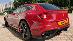 Ferrari FF Carbon Fiber Rear Wing Duck Spoiler Lip by DMC fits on the OEM Trunk Lid
