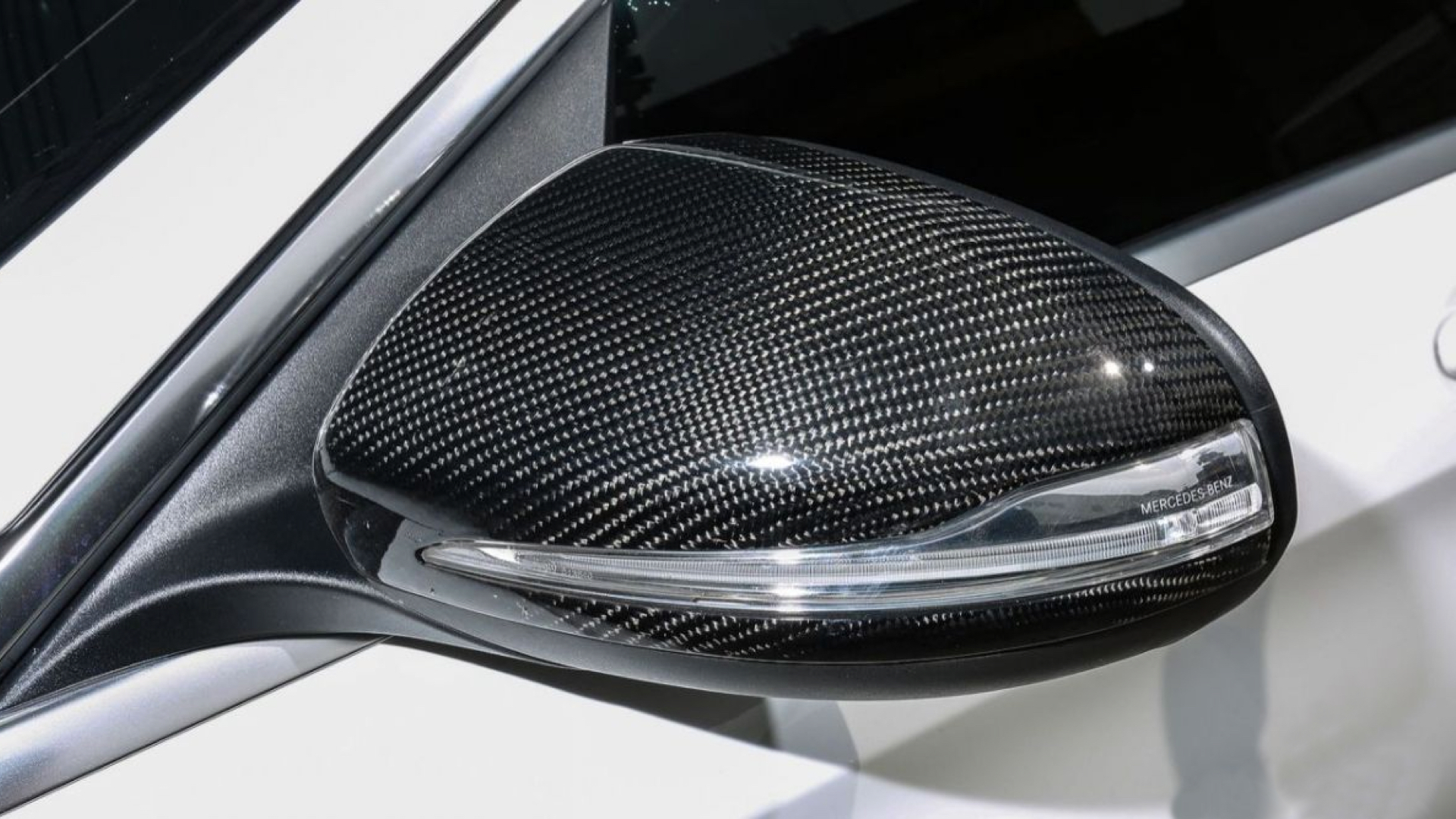 DHFBS Copertura Specchio ABS Effetto Carbonio per Mercedes-Benz W205 C43 AMG W204 C63 AMG Aggiungi sullo Stile Copertura specchietto Laterale