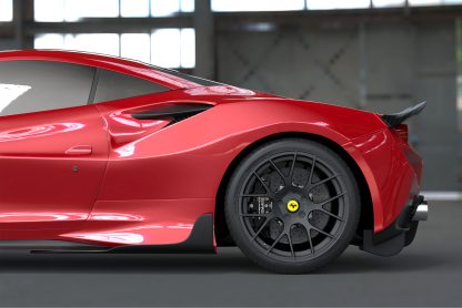 Ferrari F8 Tributo Carbon Fiber Side Skirts