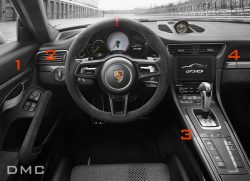 Porsche 991 GT3 RS Carbon Fiber Interior Dashboard Panels & Center Console Trims