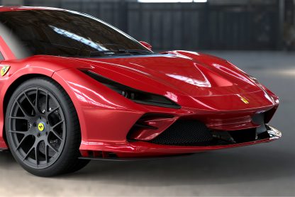 Ferrari OEM Carbon Fiber Front Bumper Grills, for the Air Vents Cover Trims