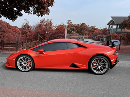 Lamborghini Huracan EVO RWD with Performante Style Rear Wing Spoiler in OEM Forged Carbon Fiber