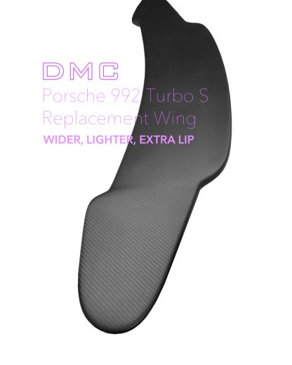 DMC Porsche 992 Turbo 2 Forged Carbon Fiber Rear Wing Replacment for the OEM Spoiler