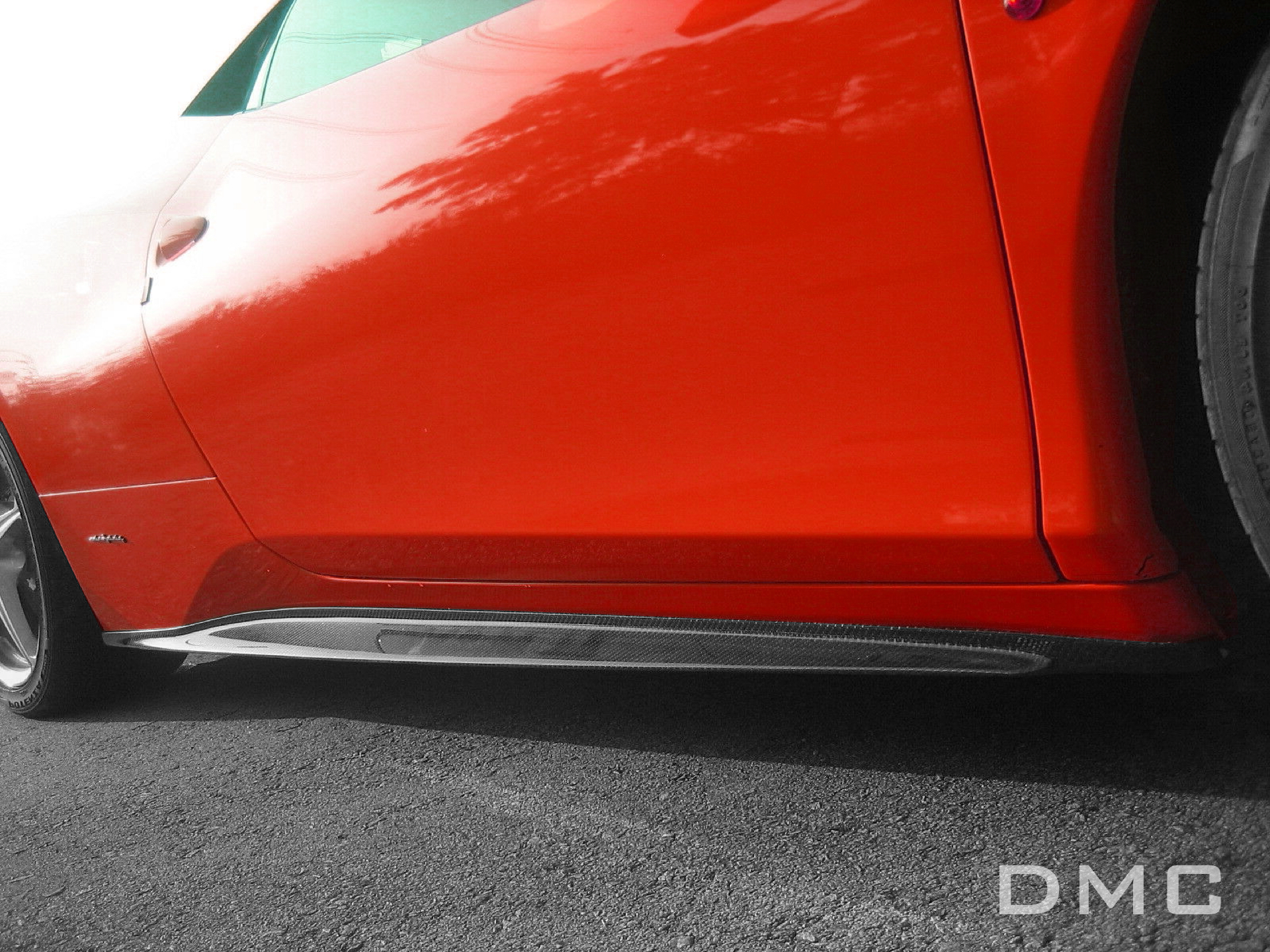 未使用品】 車 外装 For Ferrari 458 Italia Carbon Fiber DMC Style Rear Diffuser Fin  Replacement Glossy F