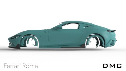 Ferrari Roma Carbon Fiber Front Lip Splitters fit the OEM Body Kit