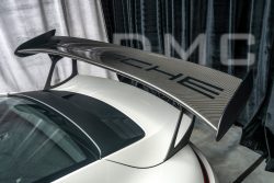 Porsche 991 Forged Carbon Fiber Rear Wing and Base Spoiler (Engine Cover) as OEM Replacement for GT3 RS / GT2 RS fits 991.2