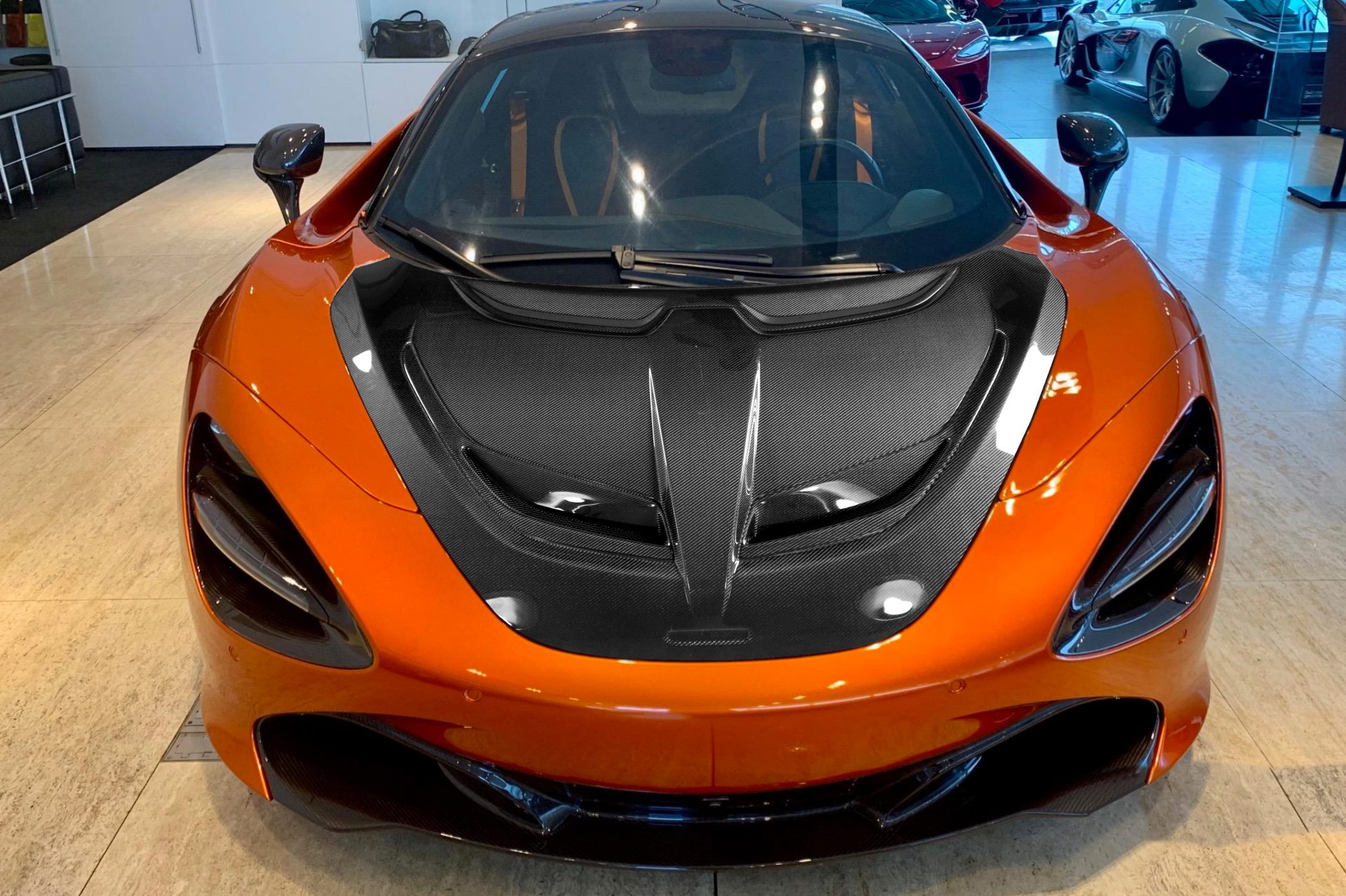 McLaren 720s & 765LT Carbon Fiber P1 Senna GTR Style Front Hood