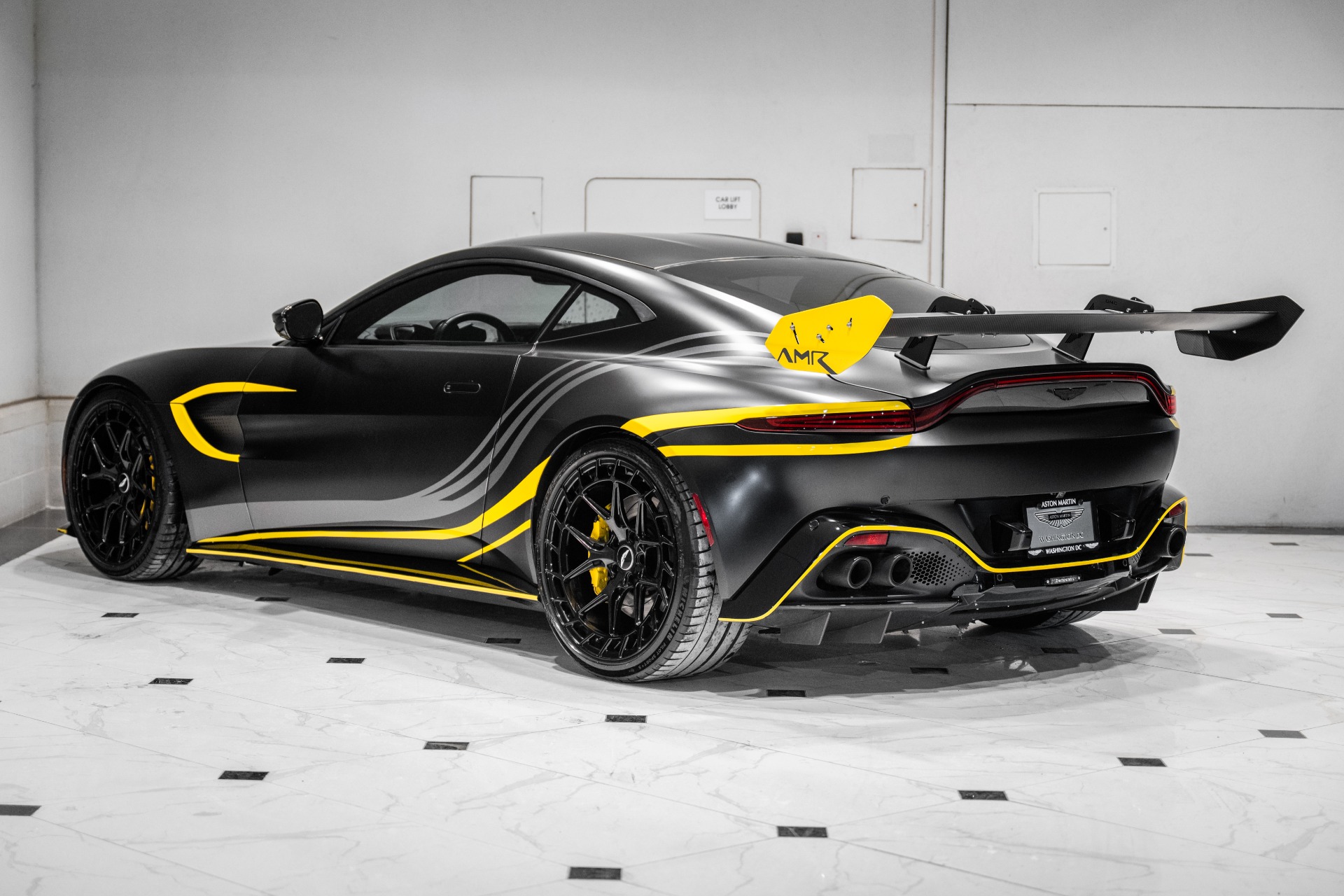 DMC Aston Martin Vantage GT3 Cup Car Carbon Fiber Rear Wing Spoiler FIA: Rear Left View