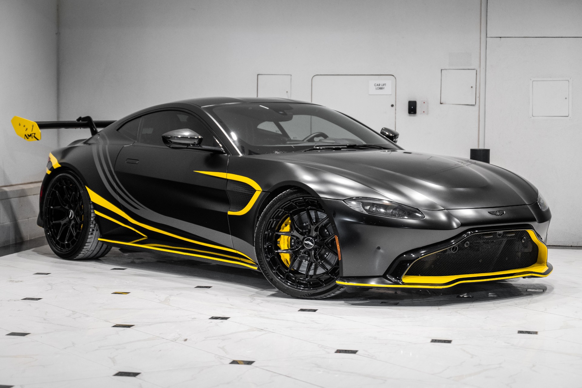 DMC Aston Martin Vantage GT3 Cup Car Carbon Fiber Rear Wing Spoiler FIA: Front Right View