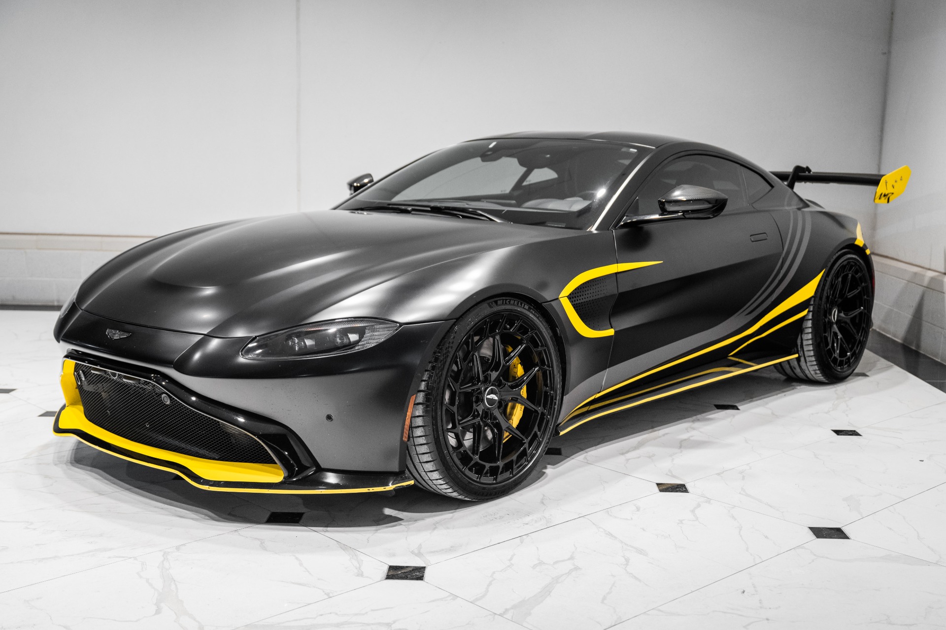 DMC Aston Martin Vantage GT3 Cup Car Carbon Fiber Rear Wing Spoiler FIA: Front Left View
