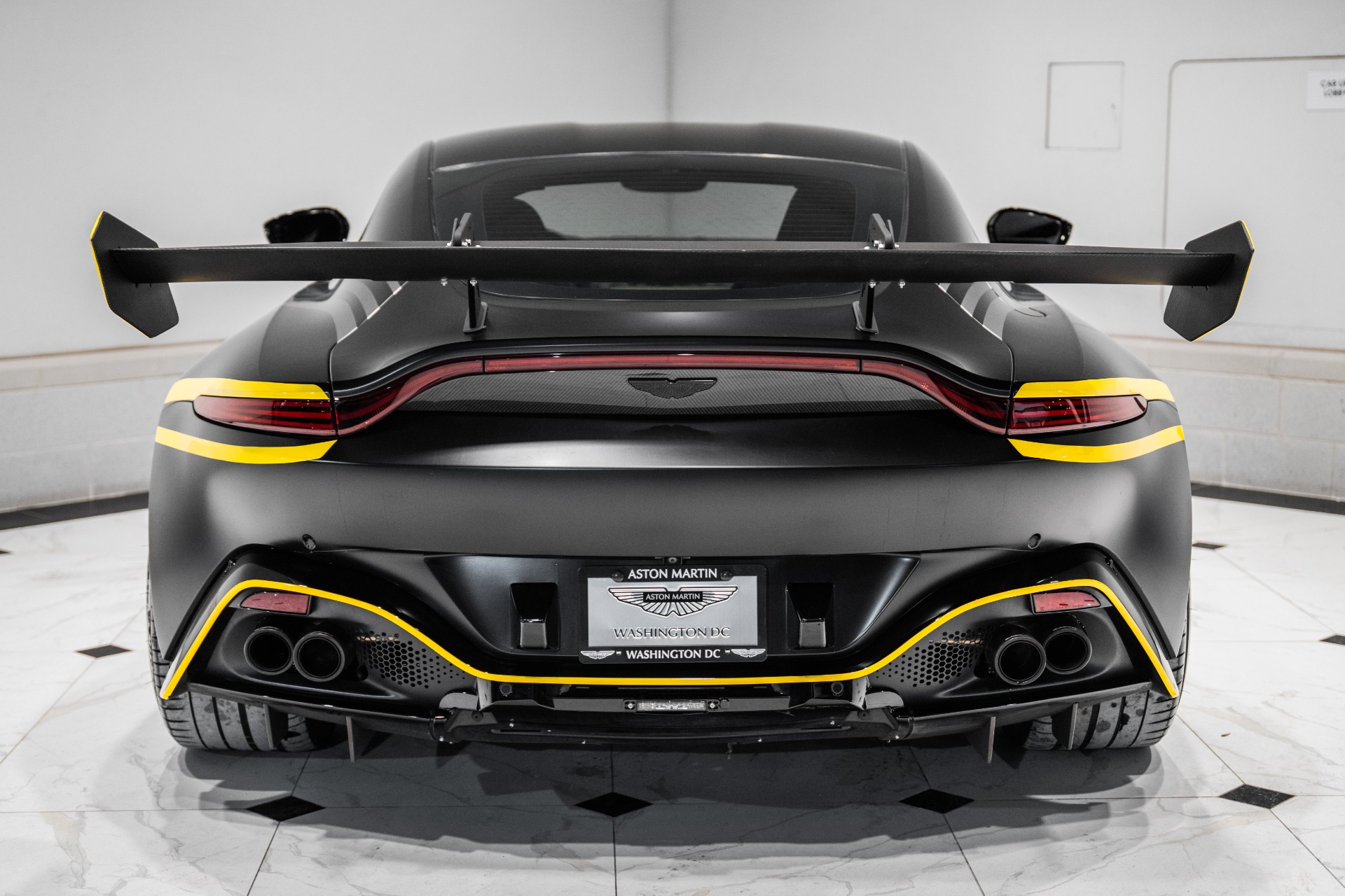 DMC Aston Martin Vantage GT3 Cup Car Carbon Fiber Rear Wing Spoiler FIA: Rear View
