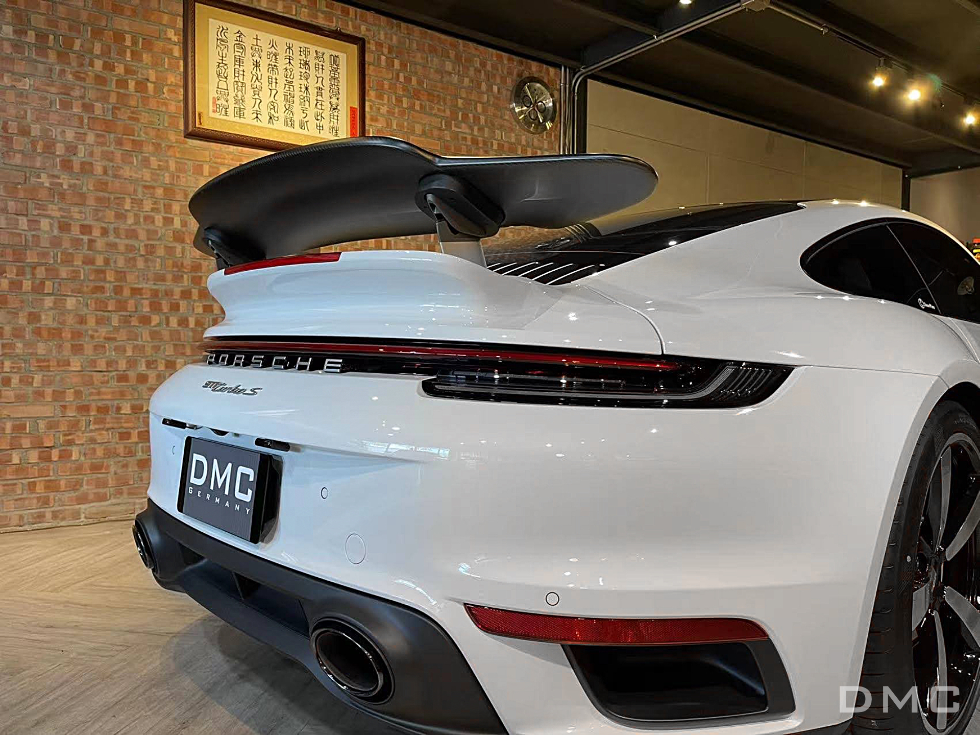 Porsche 992 Turbo S Forged Carbon Fiber Wing OEM Replacement Spoiler fit s  the OEM Coupe - DMC