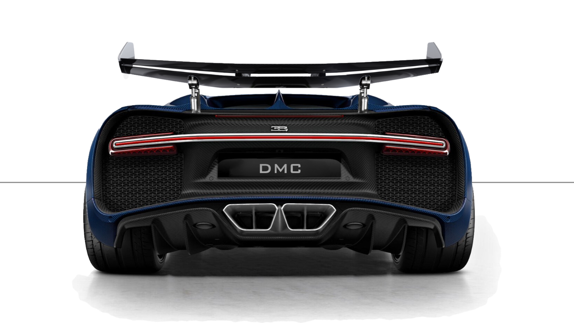 Bugatti Chiron Estremo Body Kit: Forged Carbon Fiber Rear Wing incl.  replacement for the OEM Base Spoiler with - DMC