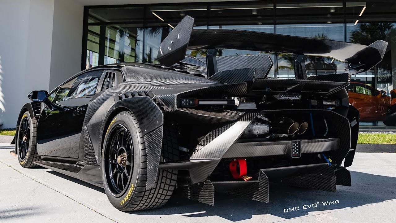 Carbon Fiber Rear Wing Spoiler EVO2 fits the OEM Lamborghini Huracan  Coupe u0026 Spyder - DMC