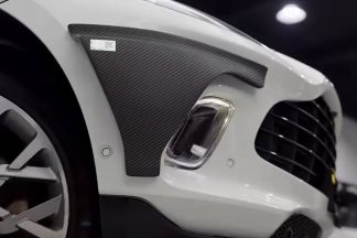Aston Martin DBX with DMC carbon fiber wide body bumper extensions