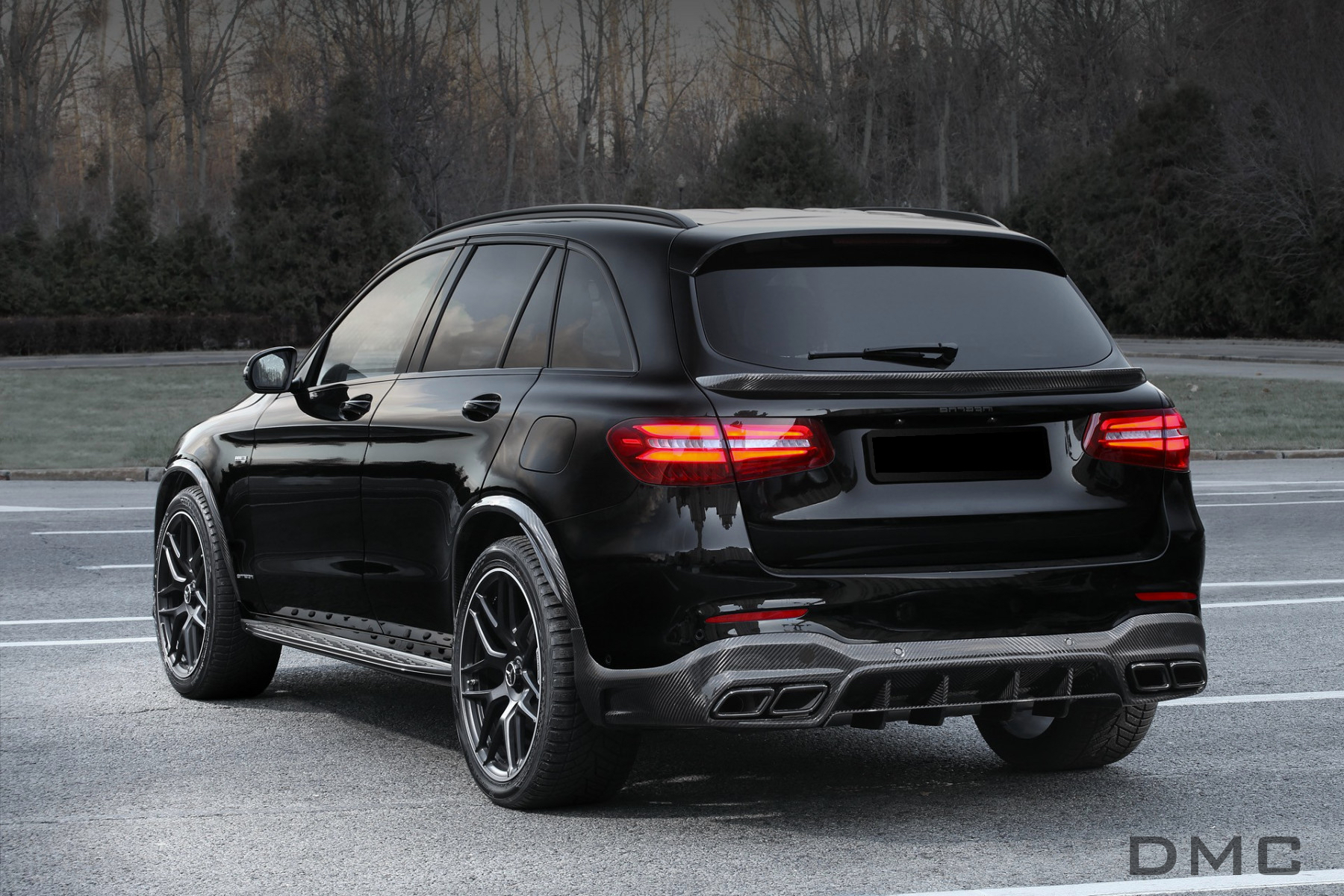 REAR BOOT ROOF SPOILER AMG STYLE GLOSS BLACK FOR MERCEDES GLC X253 SUV  2020+ – Fastlane Styling