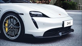 Porsche Taycan Carbon Fiber Front Lip Spoiler