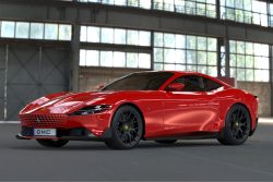 Ferrari Roma Carbon Fiber Aero Kit Side Skirts Front Lip Rear Wing Spoiler and Diffuser