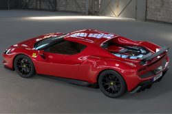 DMC Ferrari 296 GTB Forged Carbon Fiber Aero Kit 888 HP Overall Drone Bird View