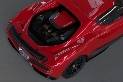 Ferrari 296 GTB Assetto Fiorani Rear Wing Spoiler Carbon Fiber