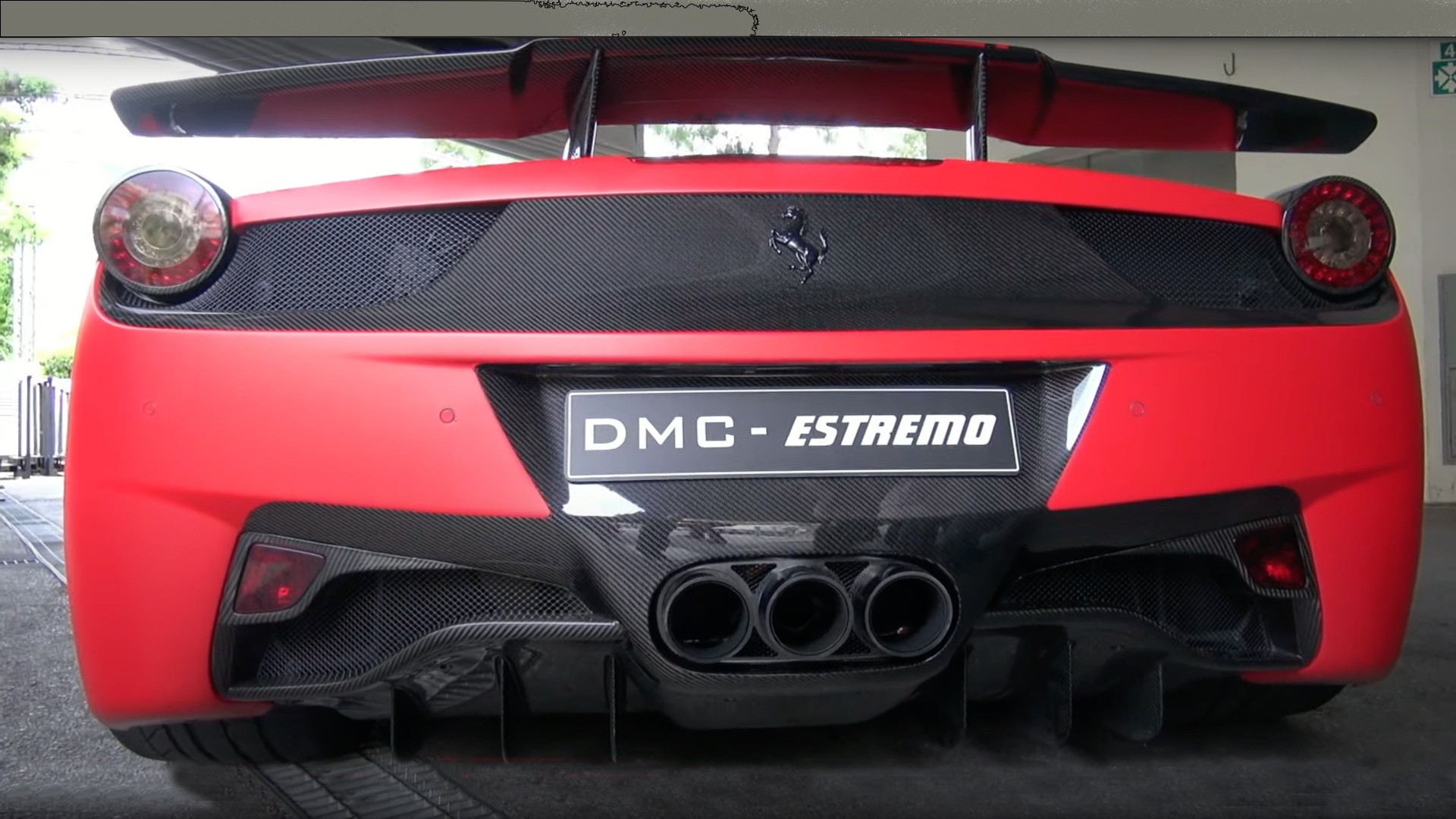 未使用品】 車 外装 For Ferrari 458 Italia Carbon Fiber DMC Style Rear Diffuser Fin  Replacement Glossy F