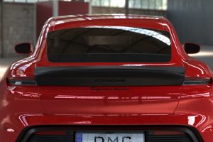 DMC Porsche Taycan GT3 Carbon Fiber Rear Wing Spoiler