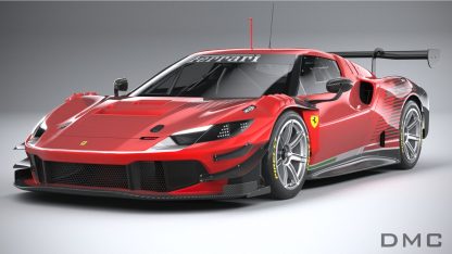 Ferrari 296 GT3 Rear Wing Spoiler Carbon Fiber for the GTB Coupe