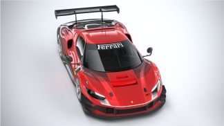 Ferrari 296 GT3 Rear Wing Spoiler Carbon Fiber for the GTB Coupe
