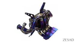 ZESAD Exhausts Titanium Gold or Blue Purple Lamborghini Aventador LP700 & LP720