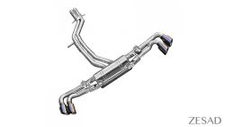 ZESAD Exhausts T304 Stainless Steel Middle Silencer Spare Lamborghini Urus Titanium Tips