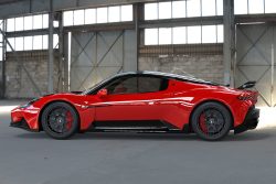 Maserati MC20 Aero Kit for the OEM Body Coupe: Carbon Fiber Side Skirts : Side View