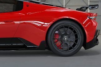 Maserati MC20 Aero Kit for the OEM Body Coupe: Forged Alumimum Sport Wheels : Side View