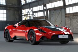 Maserati MC20 Aero Kit for the OEM Body Coupe: Carbon Fiber Front Fenders GT3 Vented : Front Side View