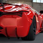 DMC Lamborghini Aventador successor Revuelto Rear Diffuser Carbon FIber
