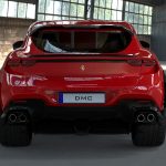 Ferrari Purosangue Carbon Fiber Wide Body Kit: Rear Diffuser: Rear Look