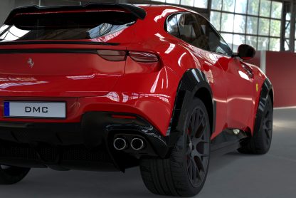 Ferrari Purosangue Carbon Fiber Wide Body Kit: Fenders Extensions: Rear Right Quarter