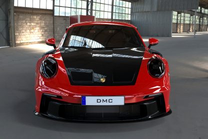 DMC Porsche 992 GT3 Carbon Fiber Aero Kit replaces OEM Body Parts: Front Hood Bonnet