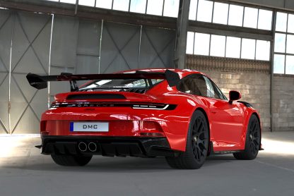 DMC Porsche 992 GT3 Carbon Fiber Aero Kit replaces OEM Body Parts: GT3RS Wing Spoiler