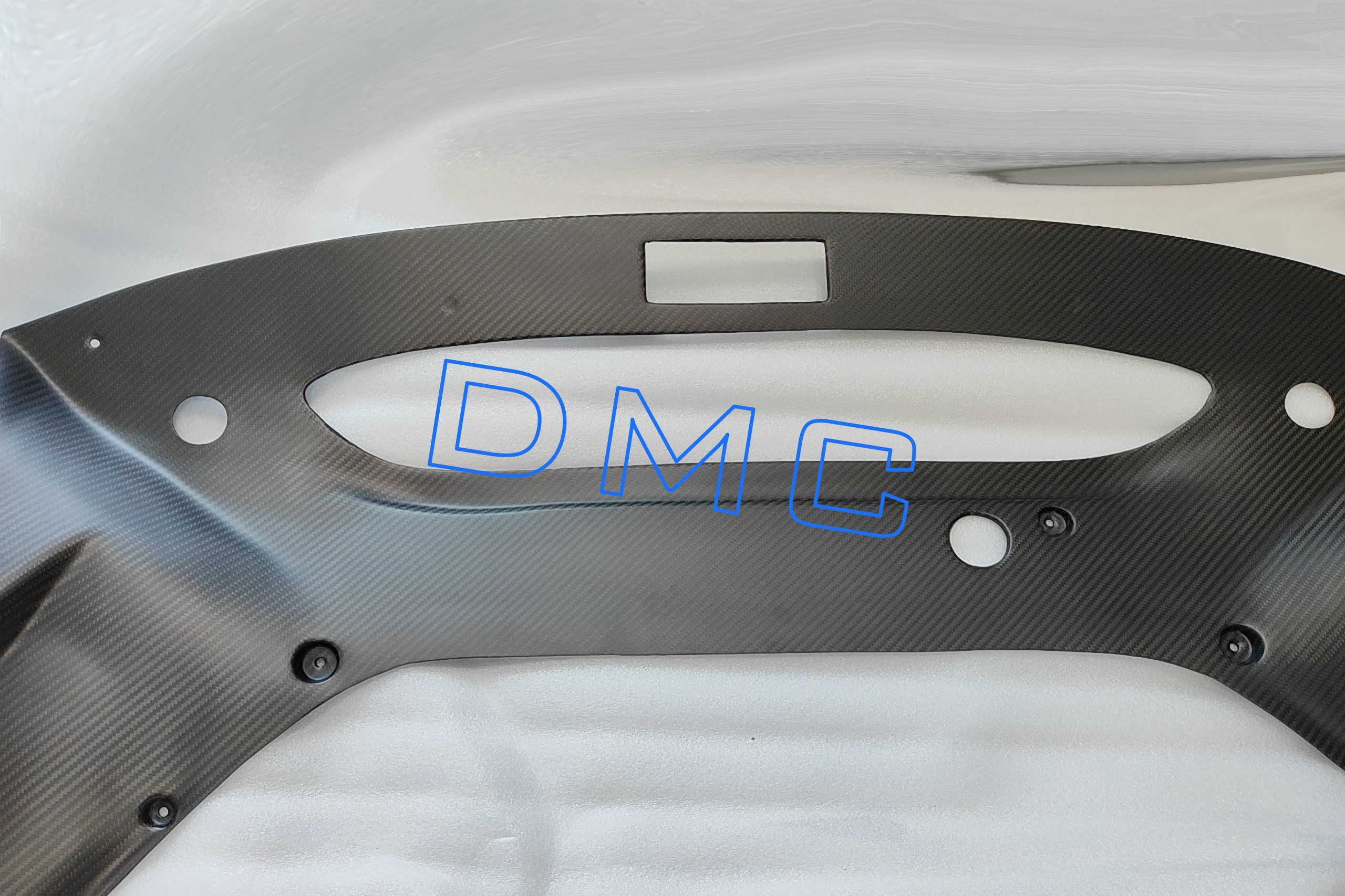 DMC Ferrari 488 Pista Package: Carbon Fiber Front Bumper inner trunk lining