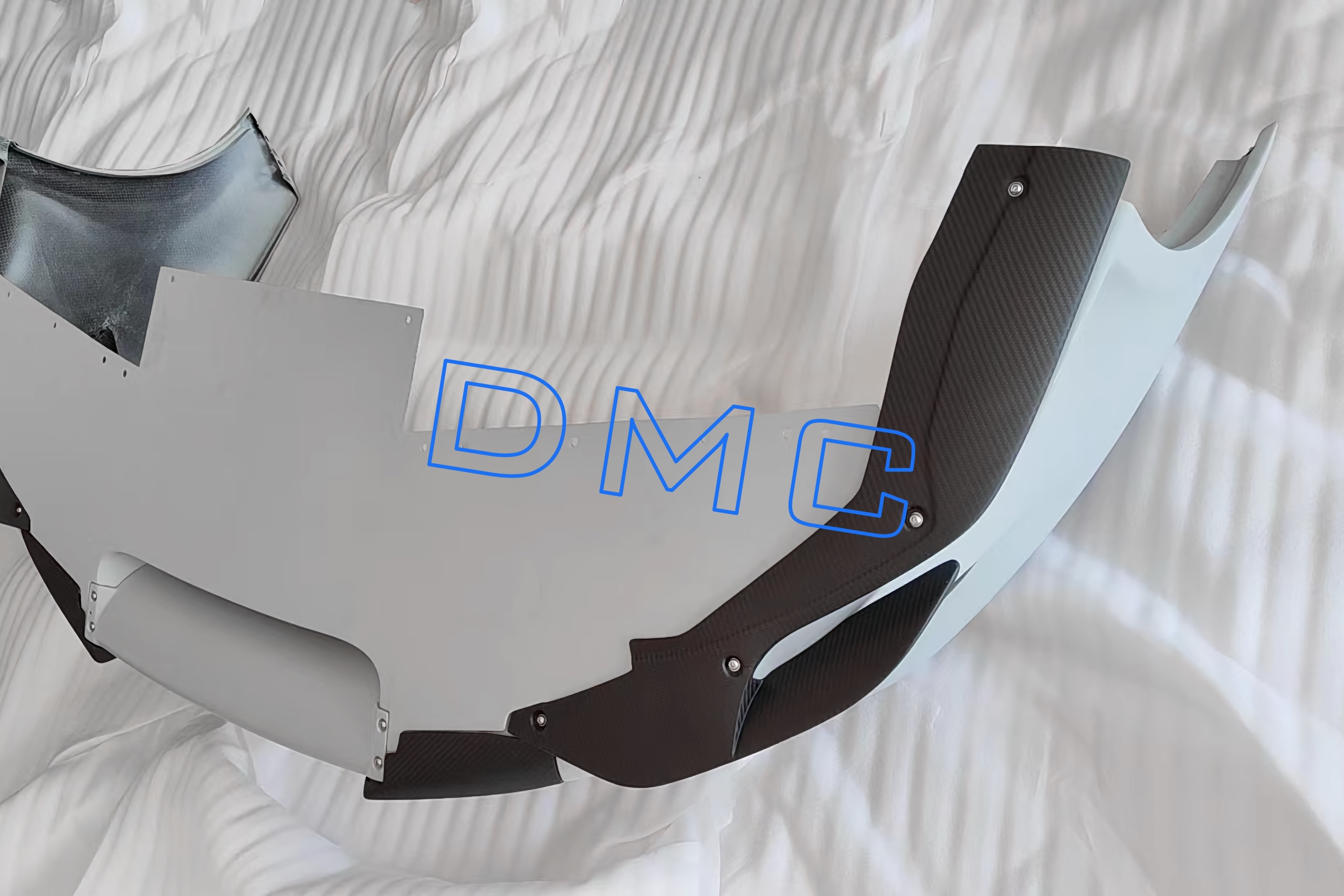 DMC Ferrari 488 Pista Package: Carbon Fiber Front Bumper, Under Side, Aero Active with channeling support