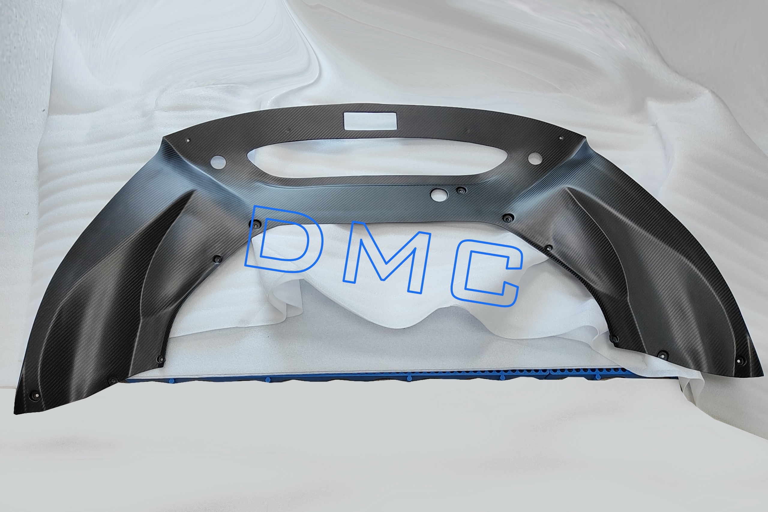 DMC Ferrari 488 Pista Package: Carbon Fiber Front Bumper inner trunk lining