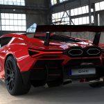 Lamborghini Revuelto Carbon Fiber Rear Wing Spoiler Super Trofeo Schumacher